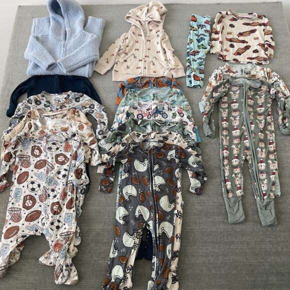 Posh Peanut Caden Lane Little One Shop Sleepers 17 Items Sizes 3-12 Months - Picture 1 of 11